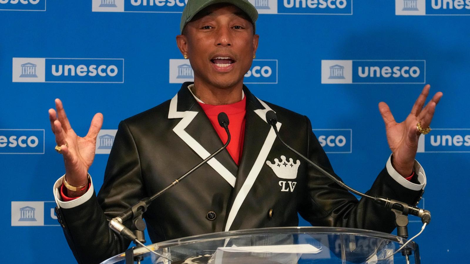 Pharrell Williams:  New UNESCO Goodwill Ambassador, Championing Artistic Education and Global Unity